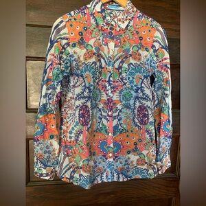 J. McLaughlin Floral Button-Up Shirt